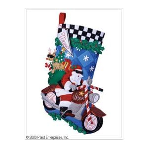 Bucilla-Cruising-Santa-Stocking-Felt-Appliqu-Kit-18-Long