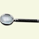 Black Croco Leather Magnifying Glass