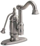 World Imports Belle Foret N32508SN Lavatory Faucet, Satin Nickel