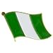 Nigeria Flag Pin 1"