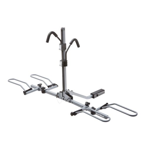 SportRack 2-Bike Lock and Tilt Platform Hitch Rack - Granite Gray