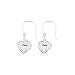 Sterling Silver Filigree Heart Earrings