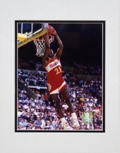 Photo File Atlanta Hawks Dominique Wilkins Matted Photo