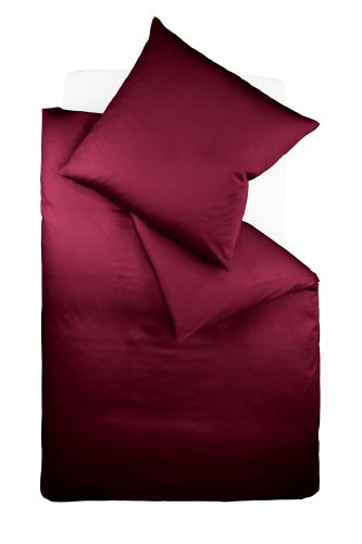 fleuresse Bettw&auml;sche 9100-4074 colours, Mako Satin, 155x220 cm, 100% Baumwolle, pflaume Preisvergleich