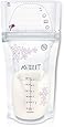 Philips AVENT Breast Milk Storage Bags, Clear, 6 Ounce, 50 Pack