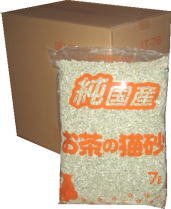 純国産　紙でできている　お茶の猫砂　７リットル×６袋入