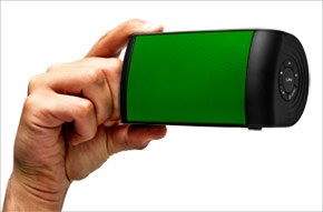 The OontZ with Green Grille by Cambridge SoundWorks