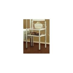 Nachttisch Diana Altwei� - Gestell Metall - Farbe Altwei�