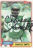 Charlie Smith, Philadelphia Eagles, 1981 Topps Autographed Card