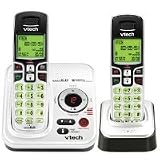 Vtech DECT 6.0 Expandable 2-Handset Cordless Phone System with Digital Answering Device and Caller ID (CS6229-2) ~ VTech
