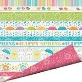 Imaginisce Hippity Hop Happy Spring 12x12 Scrapbook Paper
