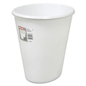 Sterilite� 10 Quart Oval Wastebasket 12 1/4" L x 9 1/4" W x