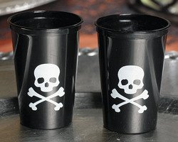 SKULL AND CROSSBONES SHOT GLASSES (50 PIECES) - BULK