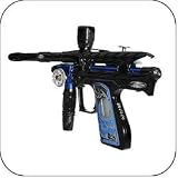 Bob Long 05 Ripper Paintball Gun Black w/ Blue Sleeve