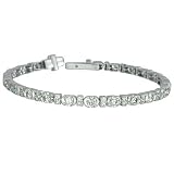 5.97 CT Diamond Tennis Bracelet 18K White Gold