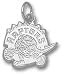 Toronto Raptors Solid Sterling Silver Logo 3/8'' Pendant