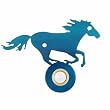 Running Horse Doorbell in Blue Metal, #11538