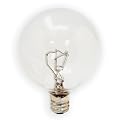 GE 17722-12 25 Watt Decorative Candelabra Globe G16.5 Light Bulb, Crystal Clear, 12-Pack