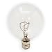 GE 17722 25 Watt Decorative Candelabra Globe G16.5 Light Bulb, Crystal Clear, 12-Pack