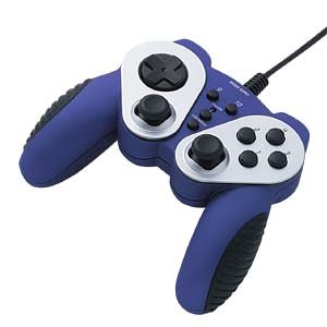 SANWA SUPPLY USB�Q�[���p�b�h(���o�[�u���[) JY-P58UB