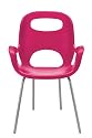 Umbra OH Steel and Polypropylene Chair, Think Pink