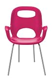 Umbra OH Steel and Polypropylene Chair, Think Pink