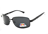 APTRO Black Polarized Sunglasses Black Plastic Frame