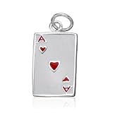 Sterling Silver Ace of Hearts Charm