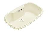 KOHLER K-1457-G-0 Portrait 5.5-Foot BubbleMassage Bath, White