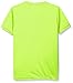adidas Big Girls' 2-Tone V-neck Climate Tee, Semi Solar Slime, Large/14