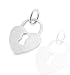 Sterling Silver Lock Heart Pendant. 925 Authentic Sterling Silver Designer Made