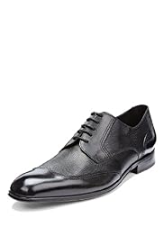 Collezione Leather Lizard Print Wingtip Shoes