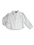 Ave.blu - Toddler Girls Button Down Corduroy Long Sleeved Shirt, White