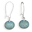 French Wire Earrings with Dyed Rondell Bead