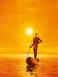 Eurographics LEW1127 Leon Wells, Ocean's Magic 40 x 50 cm, Hochwertiger Kunstdruck - Afrika - Sonnenuntergang