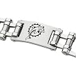 Stainless Steel Miami Dolphins Logo ID Bracelet