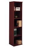 Open Single Bookcase In Mahogany Finish By Bush Furniture
