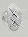 Sterling Silver Rune Ring For Affluence and Success