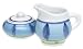 Kitchen & Housewares : Caleca Bluemoon 2-Piece Creamer and Sugar Bowl Set