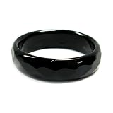 シンプルデザイン 多面カット オニキスリング 【90％OFF】 7号