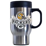 Green Bay Packers Stainless Steel & Pewter Travel Mug
