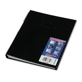 Blueline A10300BLK - Note Pro Business Notebook, College Rule, Letter, White, 300 Sheets/Pad-REDA10300BLK
