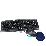 IConcepts PC Desktop Trio - Keyboard - mouse - PS/2 - black