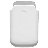 NEW OEM BLACKBERRY WHITE LEATHER POCKET POUCH CASE FOR BLACKBERRY BOLD 9700 ....