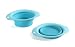 Popware for Pets Expandable/Collapsible Pet Bowl, Medium, Turquoise