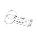 MAOFAED Couple Keychain Set Wedding Gifts for Newlyweds Husband and Wife Keychain Set Hubby Wifey Wedding or Bridal Shower Gift (Hubby Wifey)