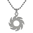 Stainless Steel Polished Sun Necklace