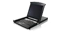 IOGear 16-Port Integrated KVM Console with 17 Inch TFT LCD Active Matrix Monitor, Keyboard and Touchpad GCL1816 (Black)