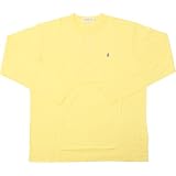 Size【XL】A BATHING APE(エイプ) 1stサル迷彩柄サル顔ワンポイントヘンリーネックロンT 黄【黄】【新品】
