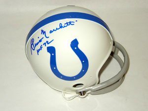 Gino Marchetti Signed Baltimore Colts Mini Helmet